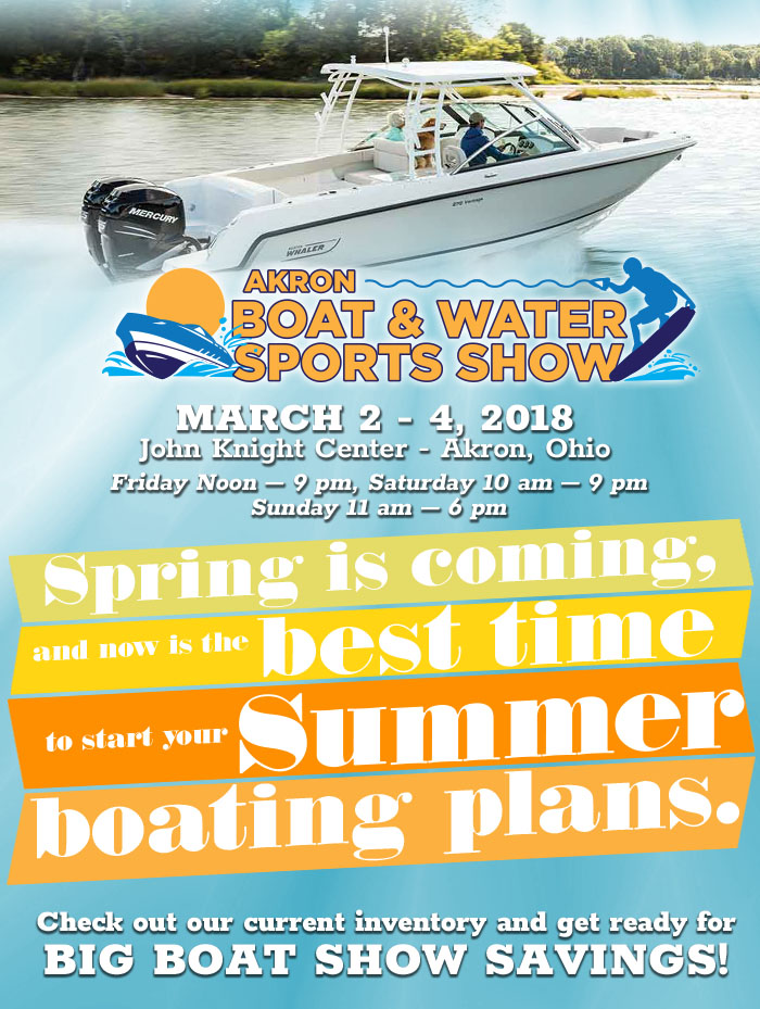 Clemons Boats at the Akron Boats and Water Sports Show - March 2-4, 2018